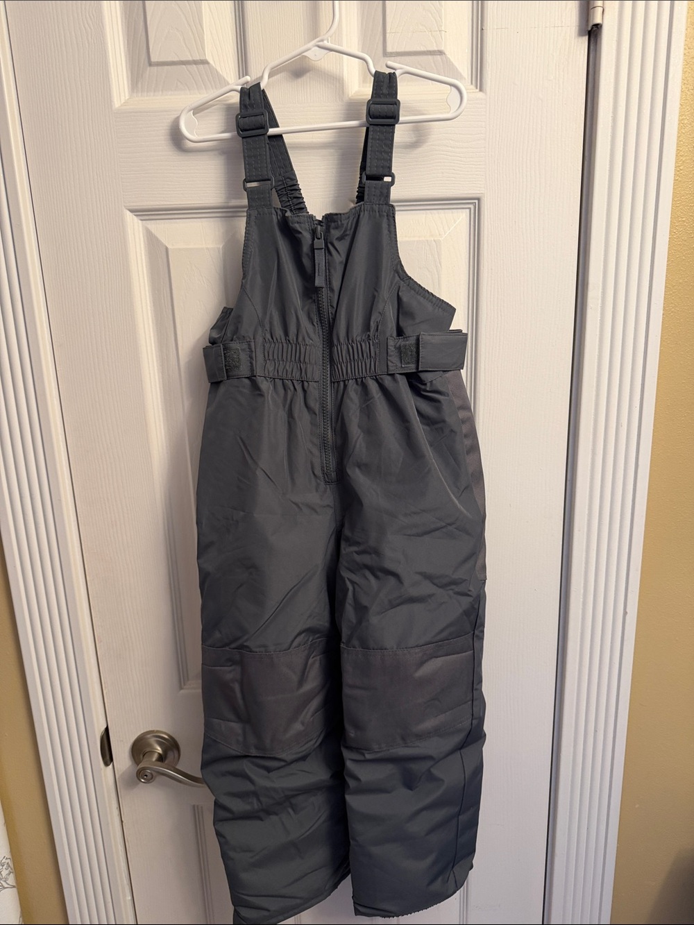 Cat & Jack Dark Gray Kids Snow Overalls with Adjustable Straps